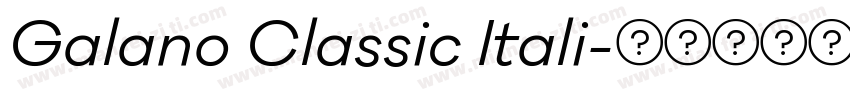 Galano Classic Itali字体转换